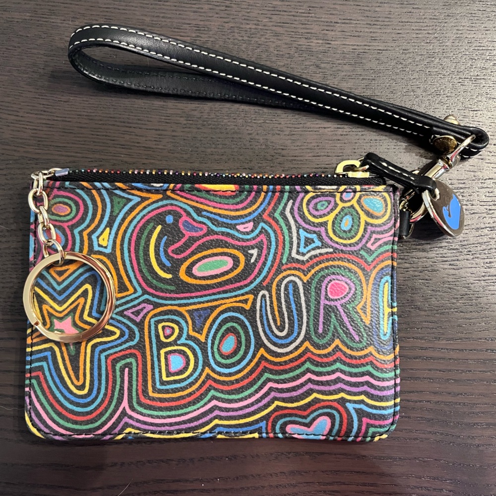 Dooney & Bourke Multicolor Graffiti Print Wristlet